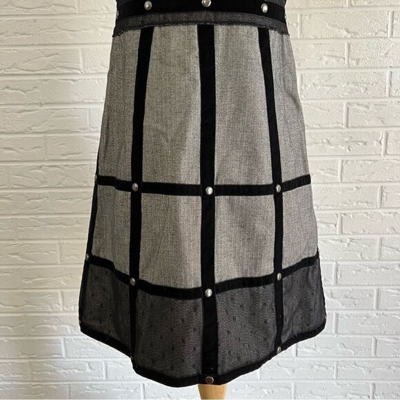 🚨4/$25 Anna Sui For Target Herringbone Studded Dress Size 3 - Picture 4 of 10